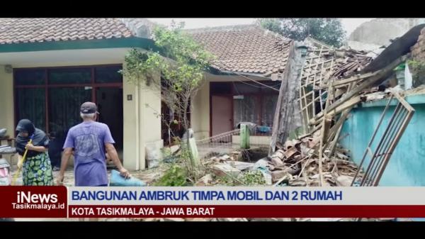 Video Rumah Roboh Timpa Mobil dan 2 Rumah, Warga Mengungsi