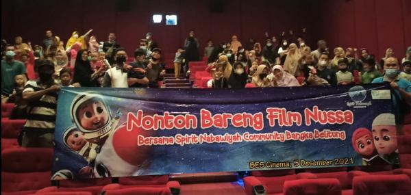 Mengedukasi, Ratusan Anak-anak di Pangkalpinang Nonton Bareng Film Nusa di Bioskop