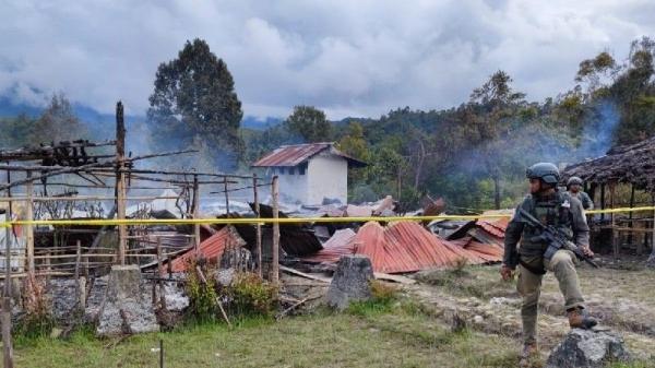 KBB Papua Brutal Bakar Bangunan SMAN 1 Oksibil
