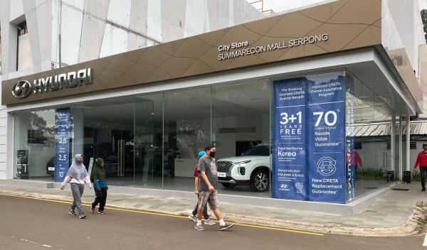 Hyunday City Store Lengkap dengan Charging Station, Ada di Summarecon Mall Serpong