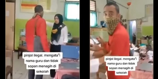 Viral, Debt Collector Pinjol Tagih Utang Guru di Jam Belajar