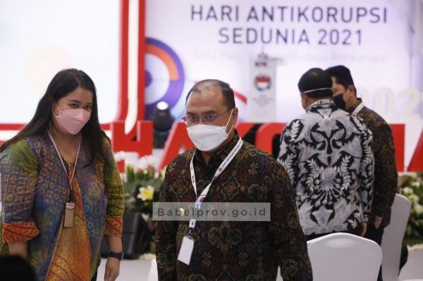 Gubernur Erzaldi Hadiri Peringatan Hari Antikorupsi Dunia 2021