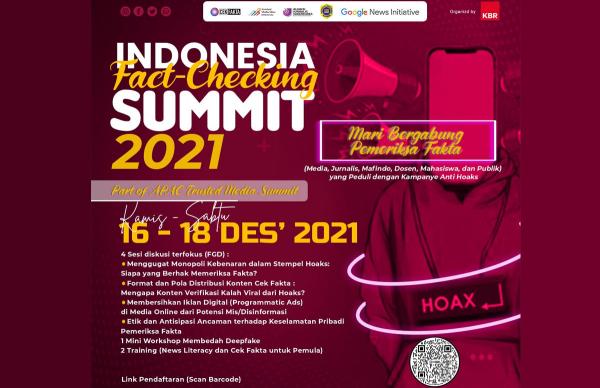 Perangi Informasi Palsu, Cek Fakta Gelar Indonesia Fact-checking Summit 2021 