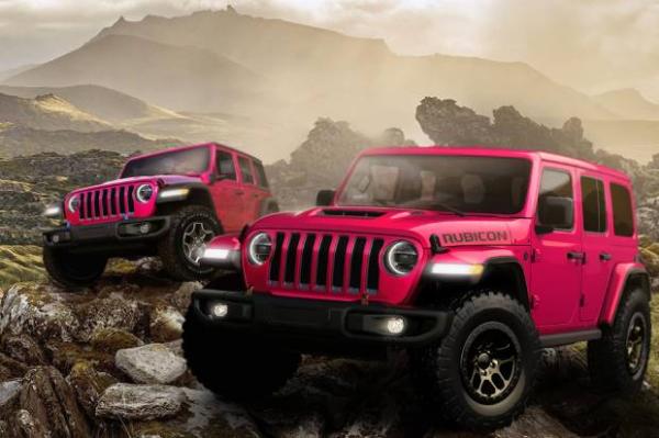 Sukses Terjual 30.000 Unit, Jeep Wrangler Merah Jambu di Luar Dugaan