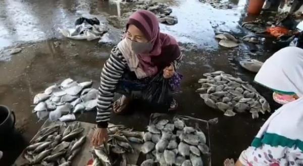 Foto-foto Aktivitas Penjualan Ikan di TPI Tegal Sari