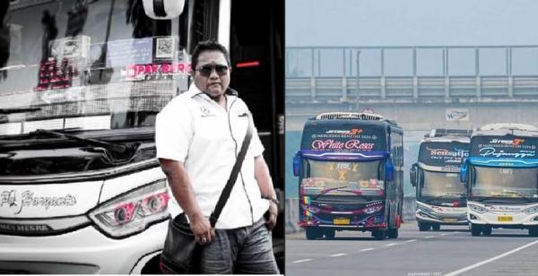 Hanya Titipan Allah, Bos PO Haryanto Santai Ketika Bus yang Berharga Miliaran Terbakar