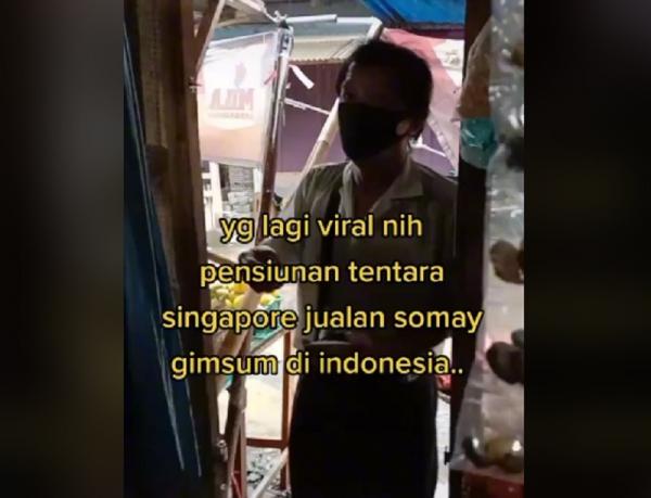 Viral kakek Penjual Siomay Dimsum Asal Singapura Ini Ternyata Mantan Tentara