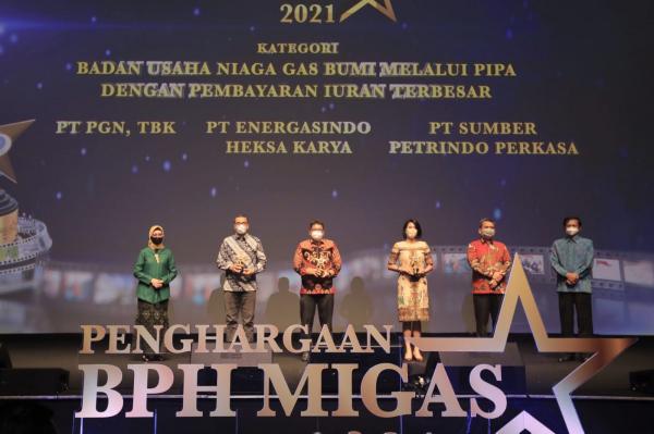 PGN Raih 5 Kategori Penghargaan BPH Migas 2021