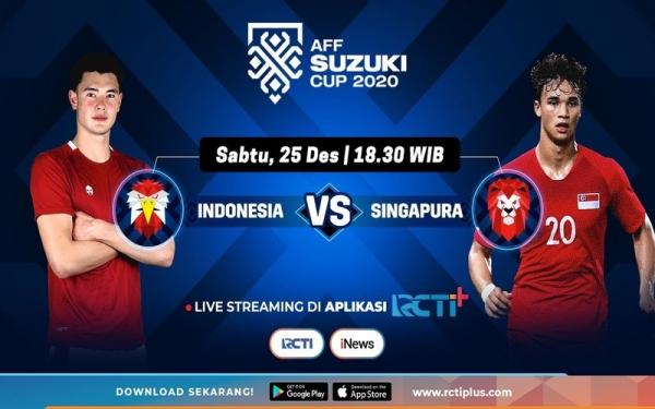Link Live Streaming Indonesia Vs Singapura di Piala AFF Malam Ini