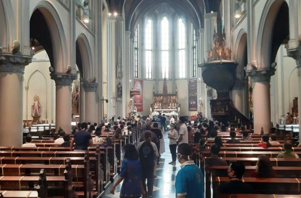 Jemaah Misa Kenaikan Isa Almasih di Gereja Katedral Jakarta Dibatasi Hanya 75 Persen