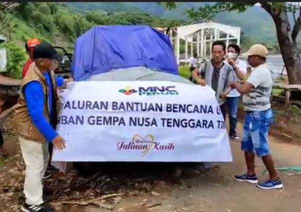 MNC Peduli Serahkan Bantuan untuk Pengungsi Gempa M7,4 di Flores Timur