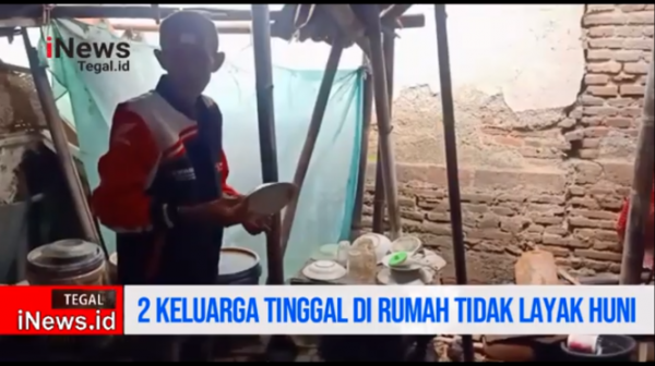 Video Memperihatinkan, Dua Keluarga Tinggal di Rumah Tidak Layak Huni