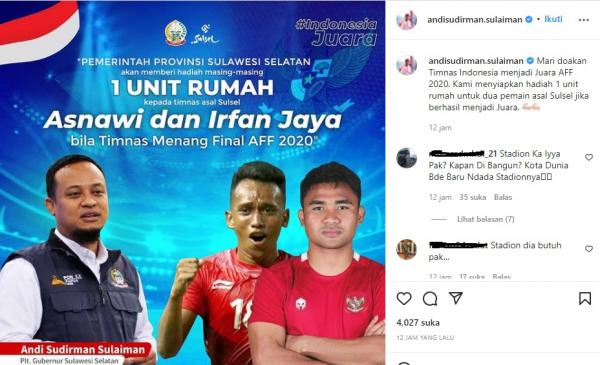 Asnawi Mangkualam dan Irfan Jaya Bakal Dapat Bonus Rumah Jika Timnas Indonesia Juara