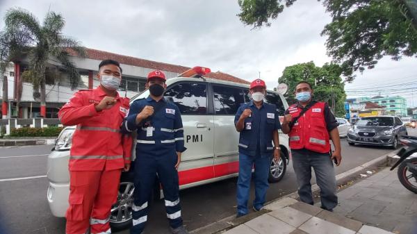 PMI Kota Tasikmalaya Siagakan 2 Ambulans Dalam Pengamanan Malam Tahun Baru 2022