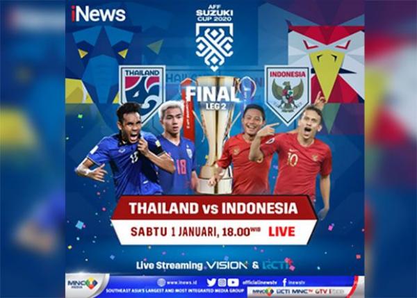 Indonesia vs Thailand, Siapa yang Juara? Saksikan Leg 2 Piala AFF 2020 Hari ini