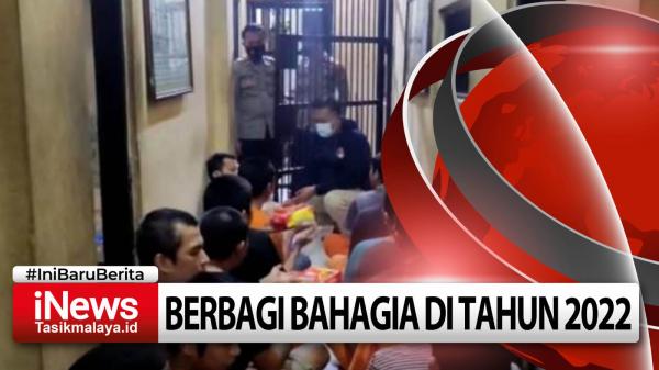 Video Puluhan Tahanan Polres Tasikmalaya Kota Dapat Kejutan di Malam Tahun Baru 2022