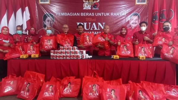 2.000 Paket Beras Bergambar Puan Maharani Disebar di Banyumas