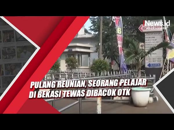 Pulang Reunian, Seorang Pelajar SMP di Bekasi Tewas Disabet Senjata Tajam OTK