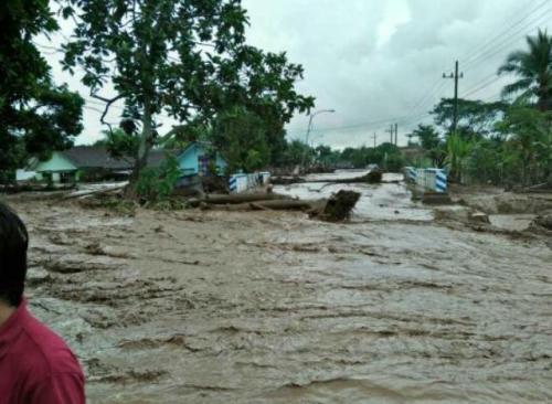 Cerita Banjir Jember, Warga Nekat Panjat Atap Rumah