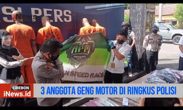 Video Tiga Anggota Geng Motor Diringkus