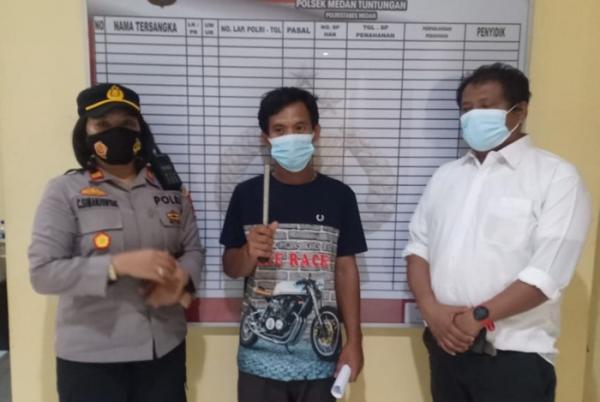 Polisi Amankan Sopir Angkot yang Ancam Pengemudi Mobil di Medan