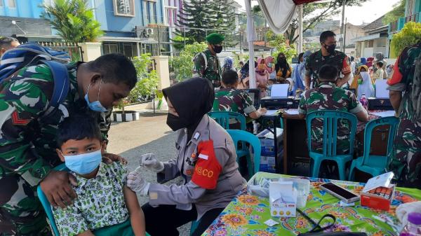 Polres Tasikmalaya Kota Gencarkan Vaksinasi Anak, Cegah Penyebaran Omicron