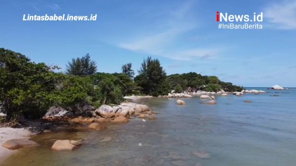 Video! Pantai Tanjung Berikat, Wisata Unik di Ujung Bangka Tengah