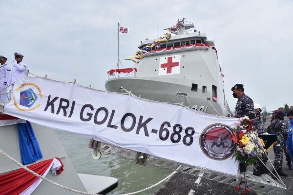 KASAL Laksamana TNI Yudo Margono Resmikan KRI WSH-991 dan KRI Golok-688