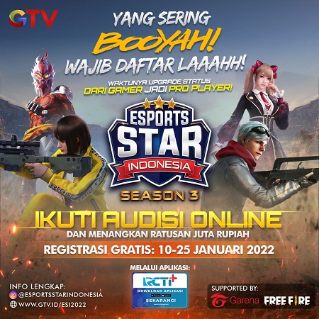 Pengen Jadi Pro Player, Sekarang Waktunya Audisi Esports Star Indonesia Season 3 Telah Dibuka