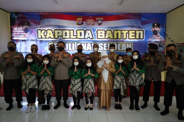 Kepsek SDN Ujung Tebu Apresiasi Kepedulian Polda Banten kepada Siswa Siswinya