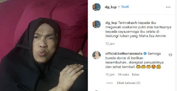 Akhirnya Mendapatkan Bantuan dari Megawati, Dorce: terima Kasih Semoga ibu Selalu Dilindungi Tuhan