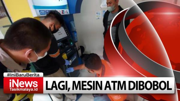 Video Aksi Pembobolan Mesin ATM Kembali di Tasikmalaya, Kali Ini Mesin ATM bjb di Rajapolah