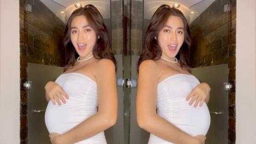 Intip Seksinya Jessica Iskandar Pakai Dress Kemben, Pamerkan Baby Bump
