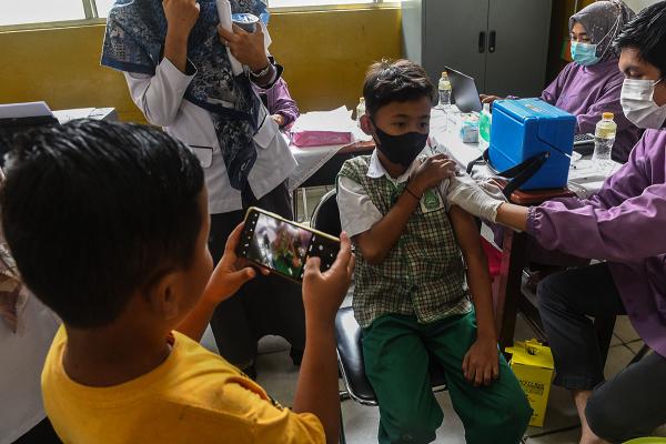 Target Vaksin Anak Kota Palembang Belum Tercapai