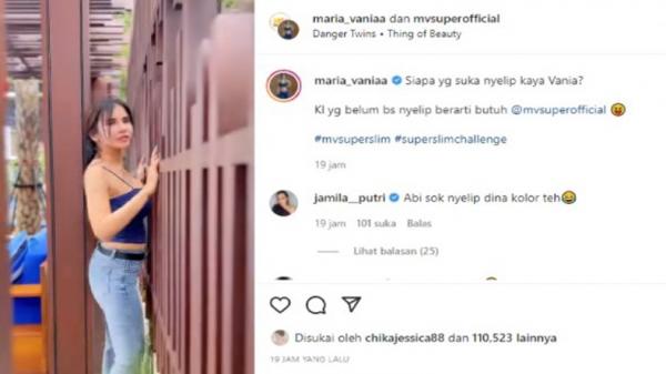 Kenapa Maria Vania Jalannya Mepet ke Dinding, Netizen: Sebelah Kanan Masih Luas Mar!