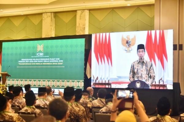 Presiden Jokowi : Pemerintah Butuh Kontribusi ICMI Wujudkan Cita-Cita Indonesia