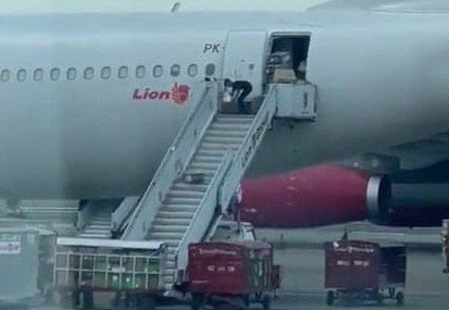 Viral, Video Awak Ground Handling Lempar Barang dari Pesawat, Presdir Lion Air: Bukan Bagasi