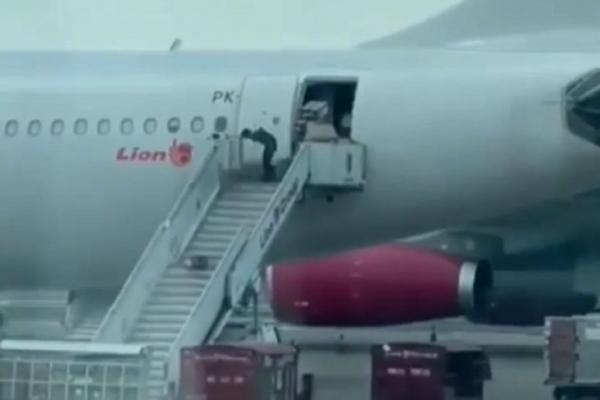Viral! Petugas Gelindingkan Paket dari Pesawat, Beragam Komentar Dari Warganet