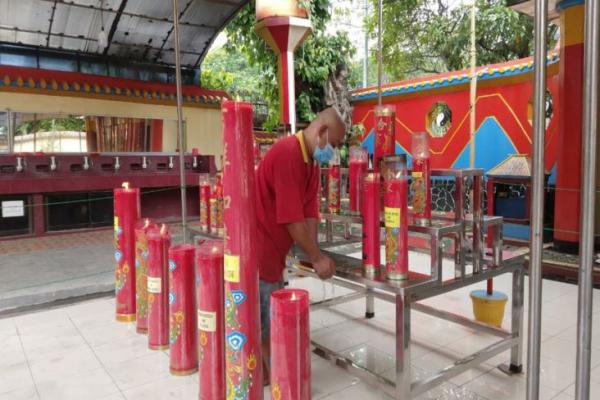 Tidak Dimeriahkan Barongsai Untuk Imlek Di Kelenteng Tertua Tangerang