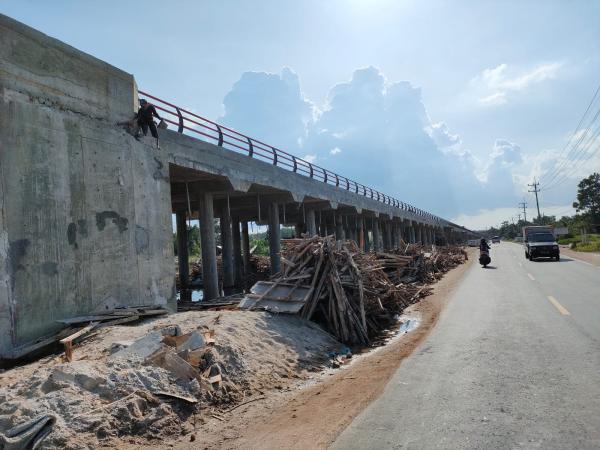 Ditargetkan Rampung Desember 2021, Proyek Jembatan Nibung Kembali Molor, Pelaksana Kena Penalti