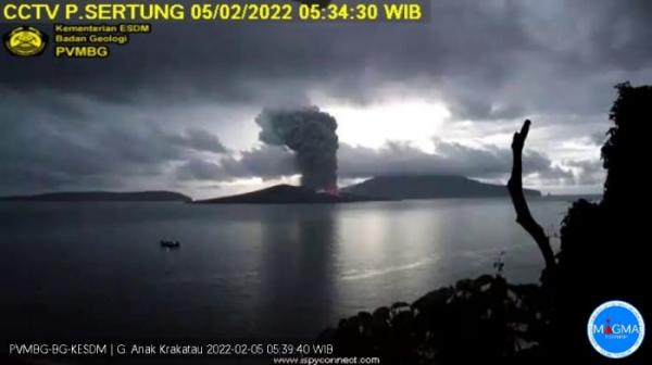 Gunung Anak Krakatau Meletus, Potensi Hujan Abu