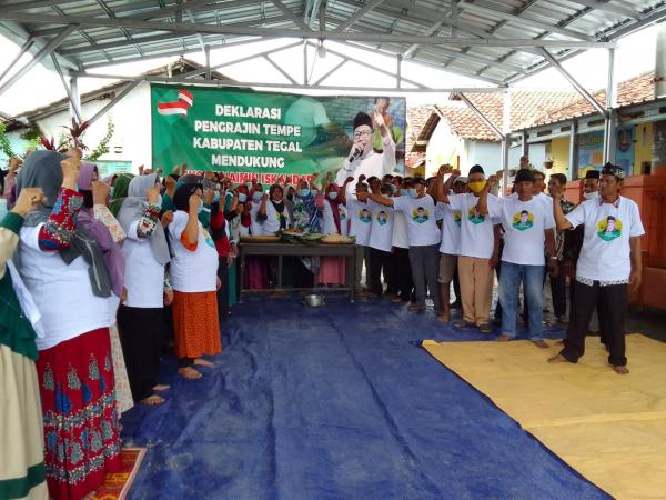 Perajin Tempe di Kabupaten Tegal Dukung Muhaimin Iskandar Maju di Pilpres 2024