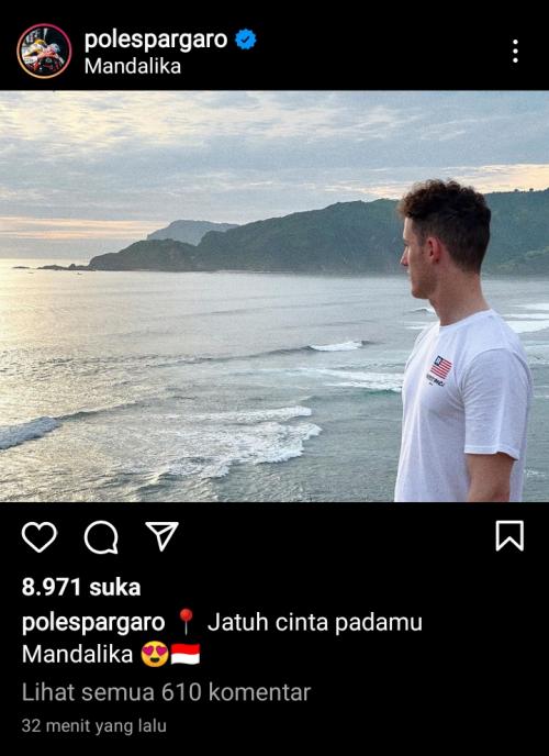 Pol Espargaro Rekan Marc Marquez Ngaku Jatuh Cinta pada Mandalika, Tulis Status Berbahasa Indonesia