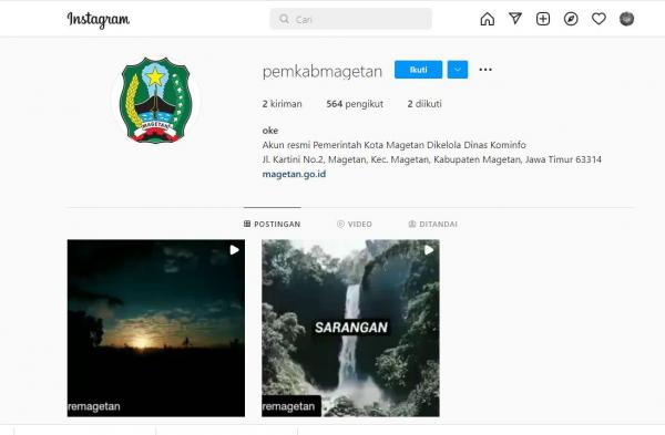 Akun Aneh Instagram @PemkabMagetan, Masa Cuma Dua Postingan