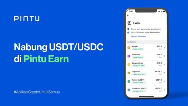 Nabung Aset Crypto Seperti USDT & USDC di Pintu