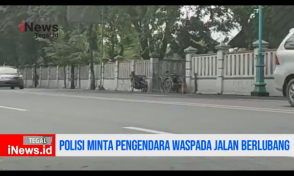 Video Himbauan Polisi Untuk Waspadai Jalan Berlobang