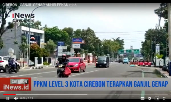 Video Kota Cirebon Kembali Terapkan Ganjil-Genap