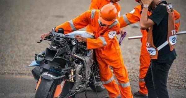 Motornya Crash dan Hancur, Dovizioso Jadi Korban Perdana di Sirkuit Mandalika