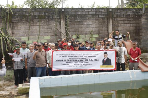 Komunitas Lintas Profesi Kawalu Deklarasikan Dukungan Viman Al Farizi untuk Cawalkot Tasikmalaya