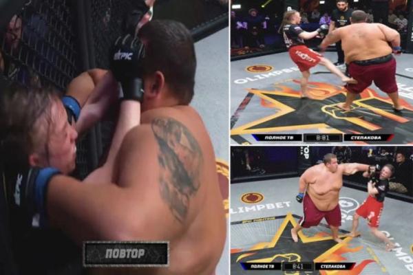 Pria Raksasa 240 Kg Secara Brutal Pukuli Petarung MMA Wanita hingga Babak Belur